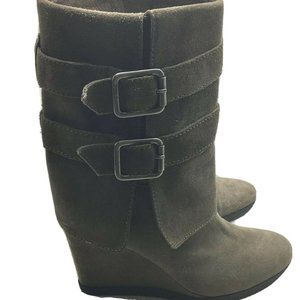 Juicy Couture Mouse Grey Suede Buckled Designer